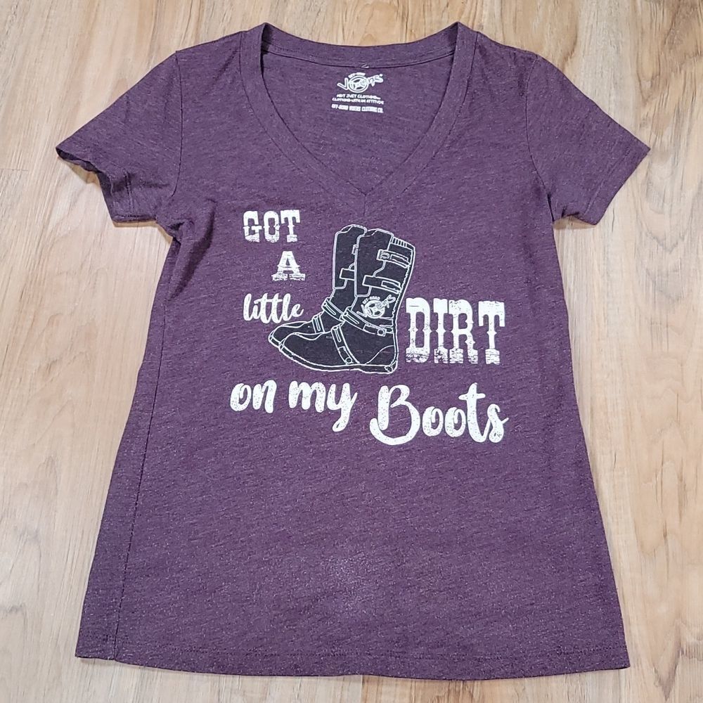🔸️Off Road Vixens Purple Short Sleeve Top Small